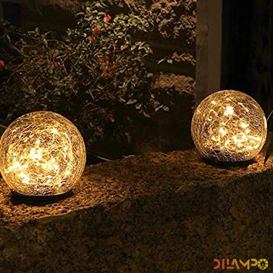 GLAZEN BOLLEN SET SOLAR