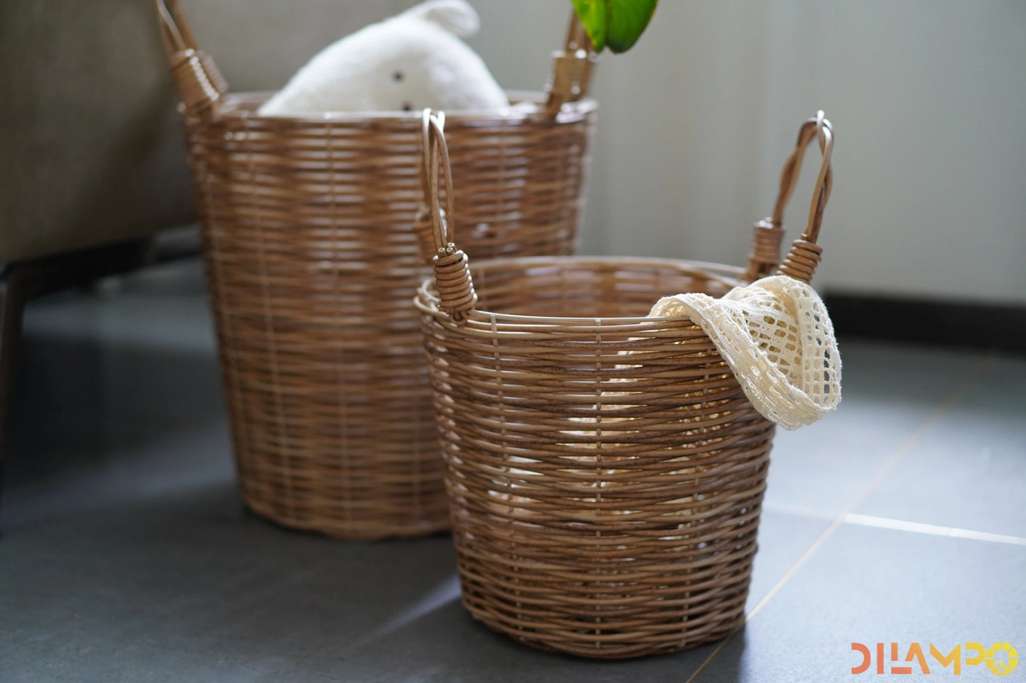 PE rattan baskets