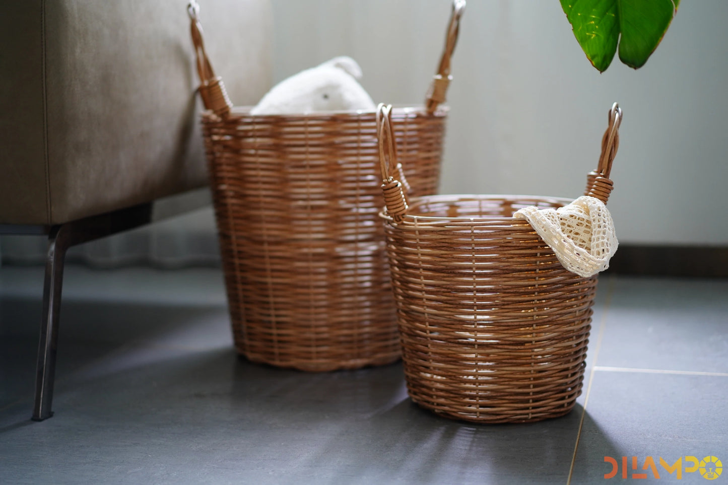 PE rattan baskets