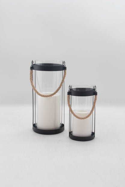 “RENO”  Lantaarn van Ijzer & glas - klein formaat - DiLampo